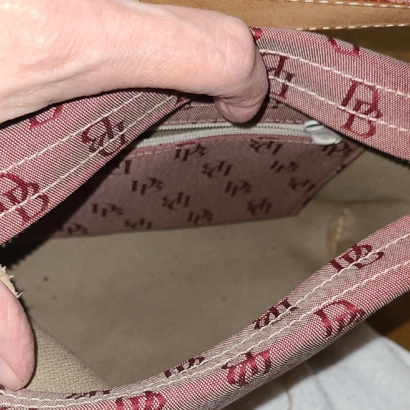 Dooney & Bourke Red Monogram Shoulder Bag - Picture 7 of 9